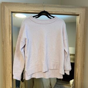 J. Crew Lavender Crew Neck Knit Sweater